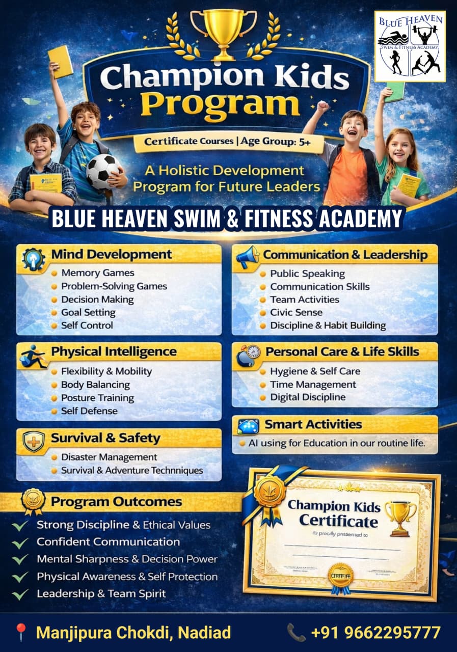 Champion Kids Program — Blue Heaven Swim & Fitness Academy